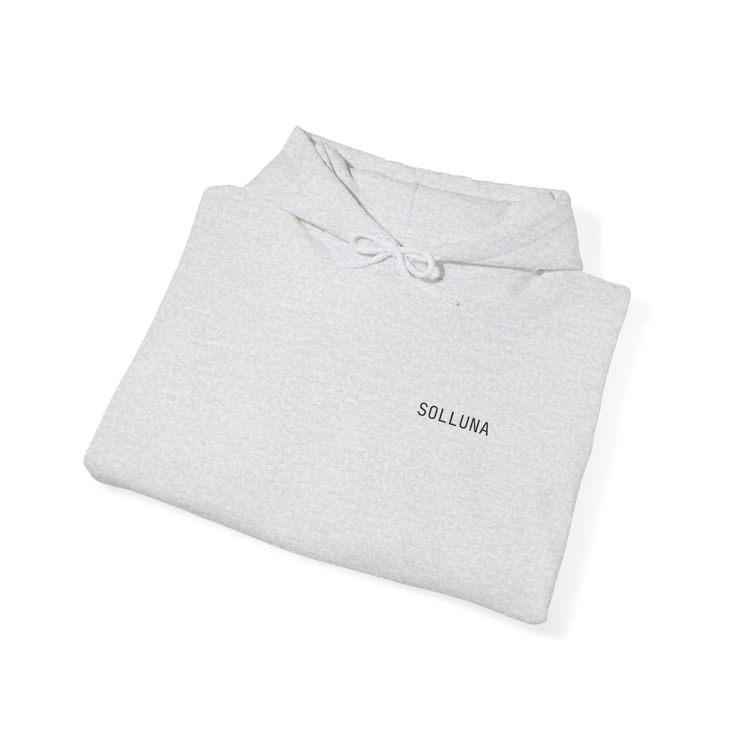 SOLLUNA Minimalist Embroidered Unisex Hoodie – Cozy Cotton Blend