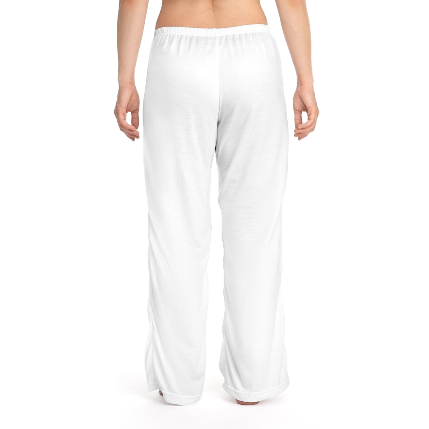 “Be Still” Women’s White Faith Pajama Pants – Christian Lounge Pants Inspired by Psalm 46:10