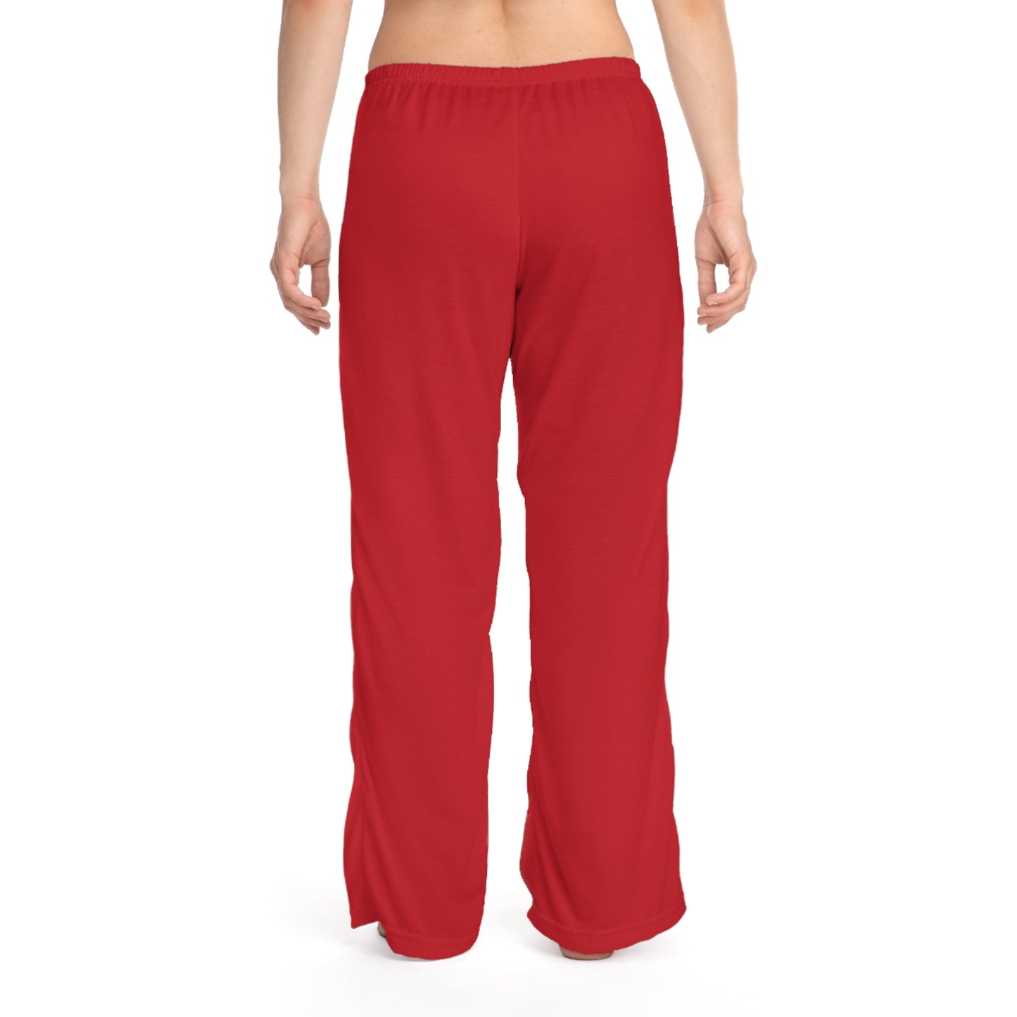 “Be Still” Women’s Dark Red Faith Pajama Pants – Christian Lounge Pants Inspired by Psalm 46:10