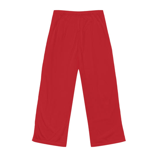 “Be Still” Women’s Dark Red Faith Pajama Pants – Christian Lounge Pants Inspired by Psalm 46:10