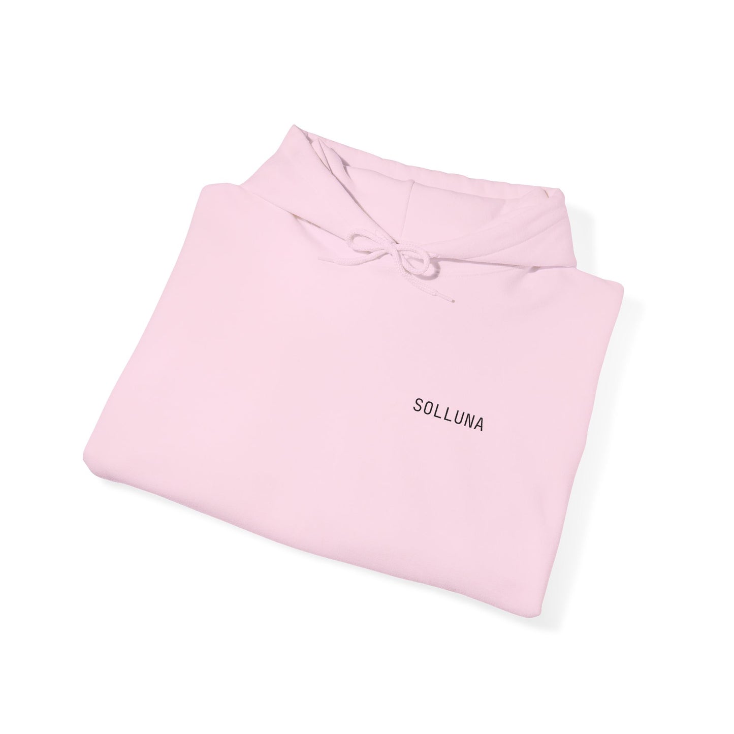 SOLLUNA Minimalist Embroidered Unisex Hoodie – Cozy Cotton Blend